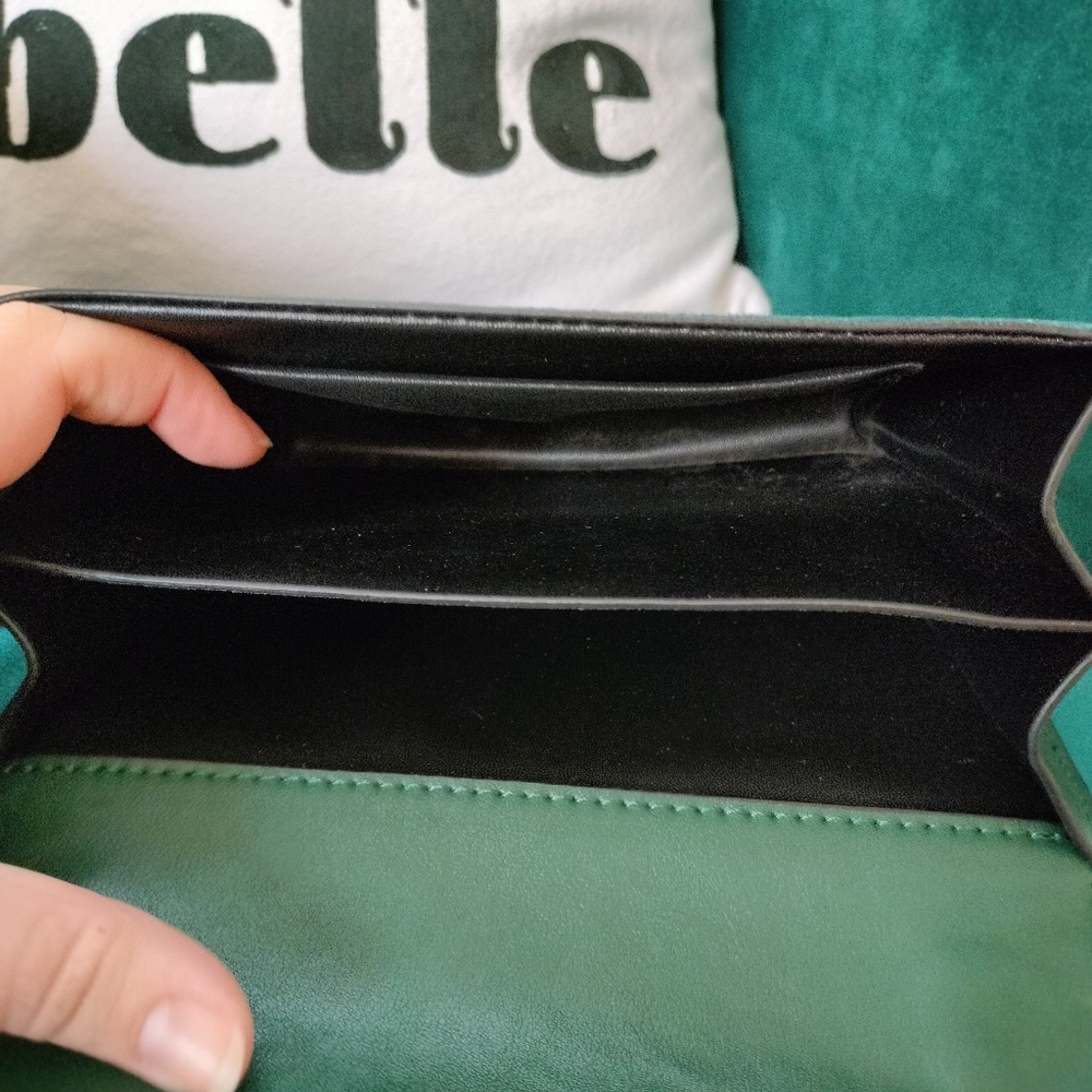 Teal Faux Suede Stud Sling Bag - Picture 15 of 16